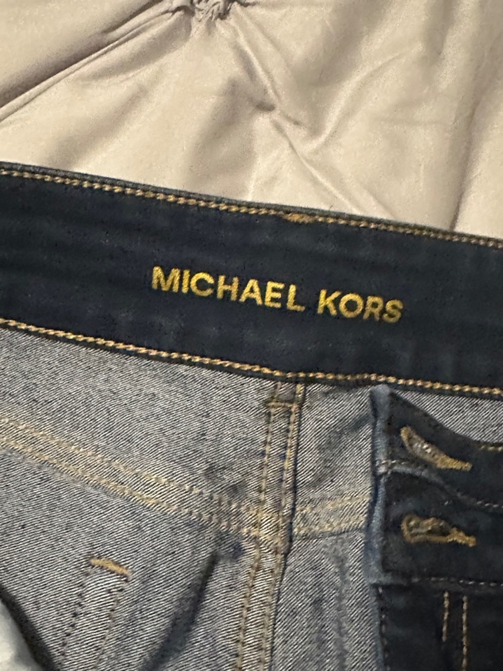 Michael Kors straight leg dark wash